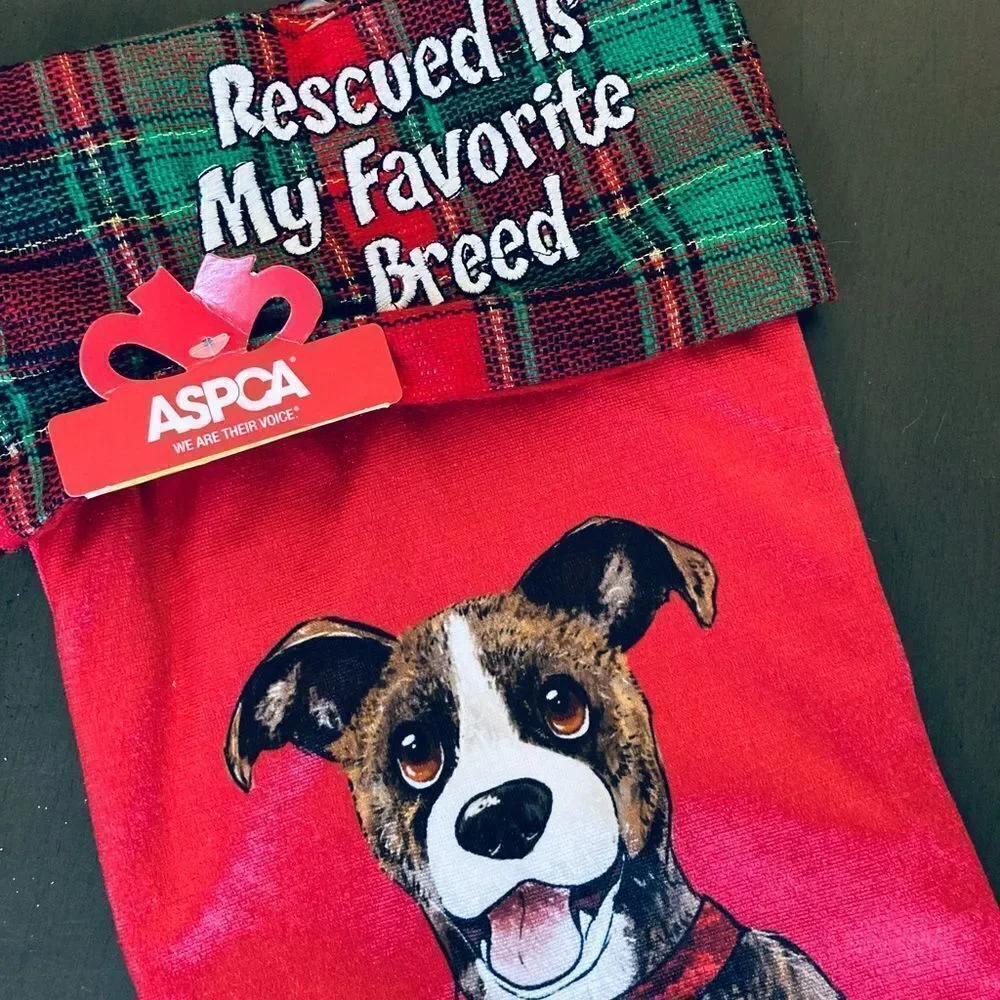 ASPCA Christmas Rescue Dog Holiday Stocking